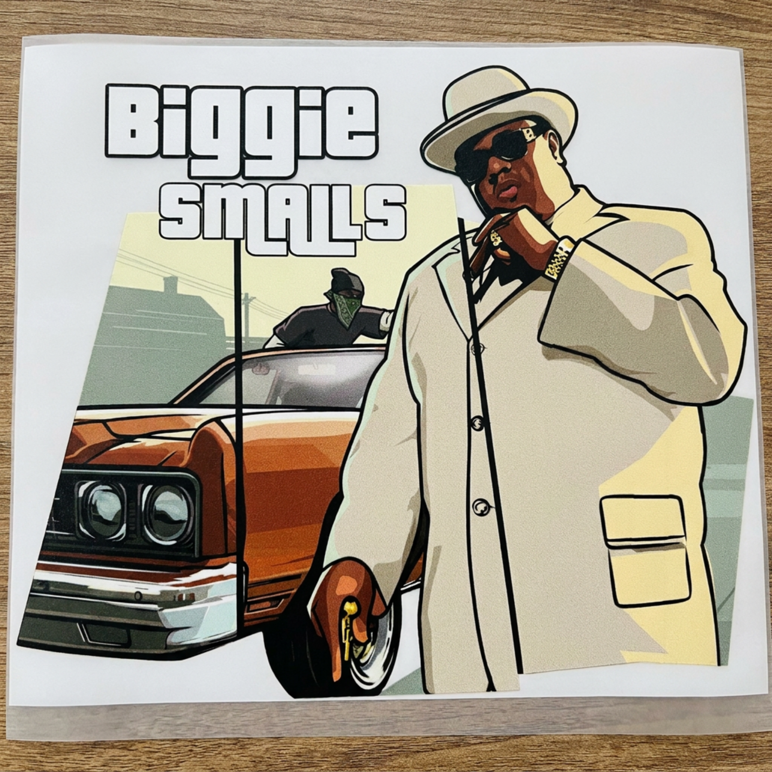 BIGGIE SMALLS GTA DTF TRANSFER