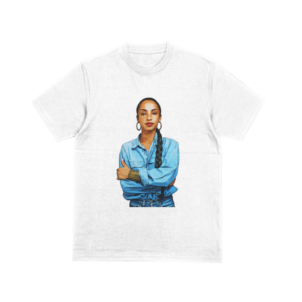 SADE BLUE DENIM SHORT SLEEVE T-SHIRT